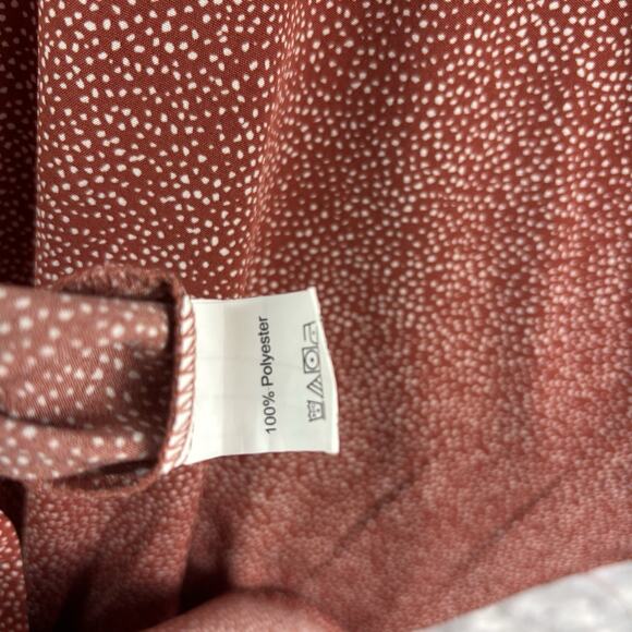 Red & White Polka Dot Dress Womens Size Large Tunic Top Blouse Shein - Picture 5 of 5